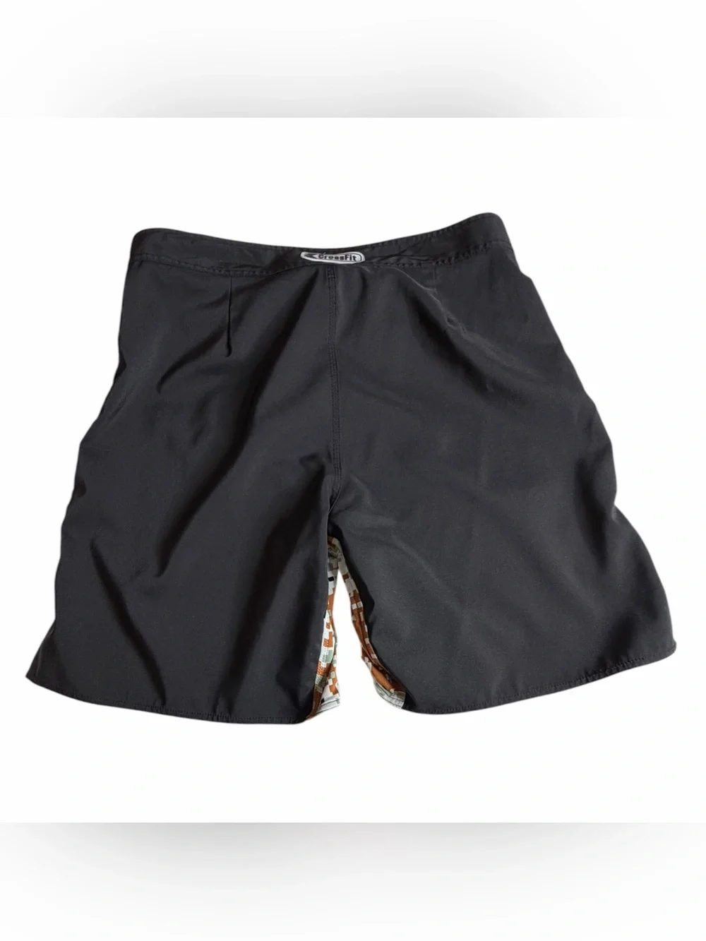Official CrossFit Gear Men's XL Board Shorts Black Camo Gusset